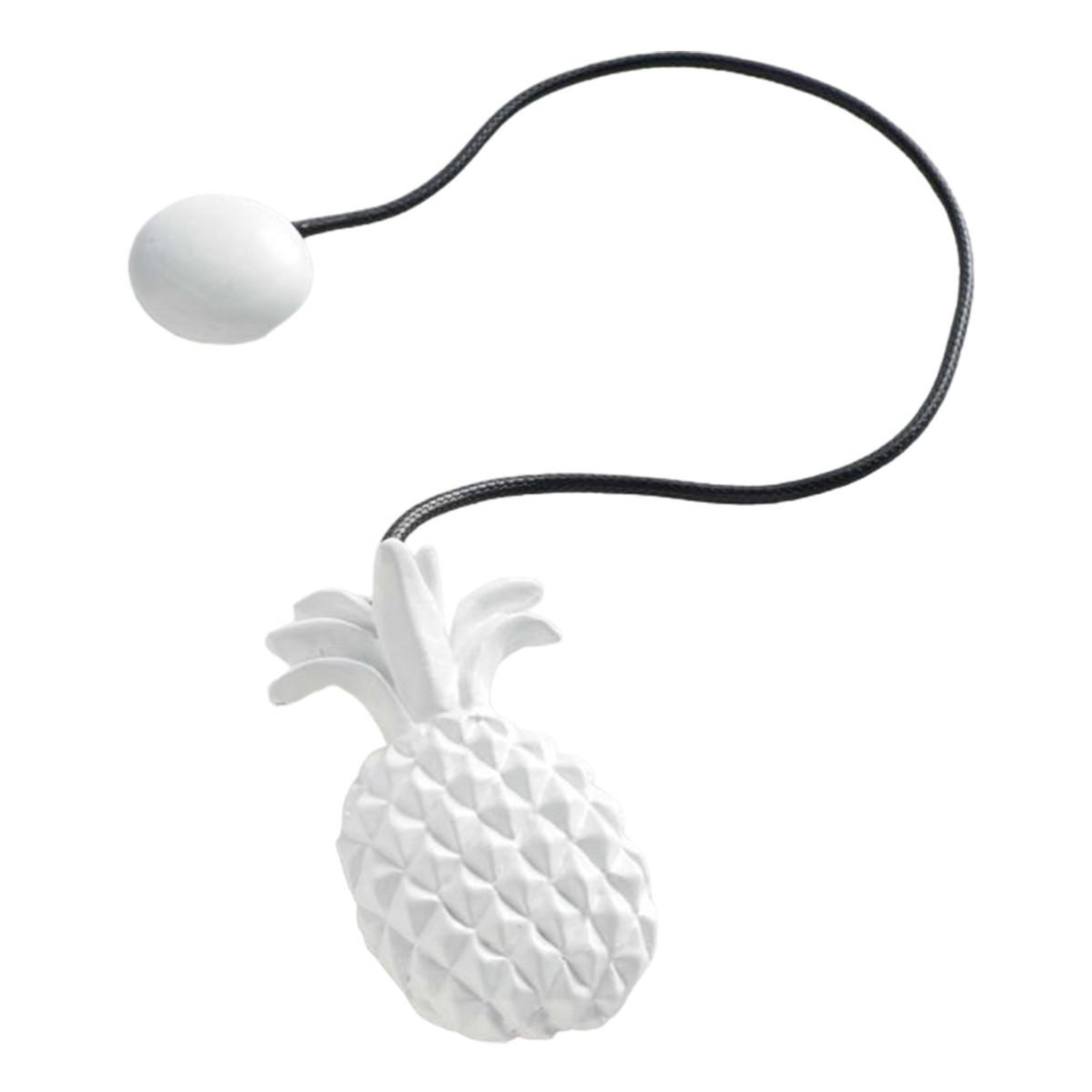 Douceur d'Intérieur Embrasse de rideau aimantée  lewis  42cm blanc