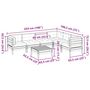 Voir la diapositive 6 : VIDAXL Salon de jardin 7 pcs et coussins bois massif sapin de douglas