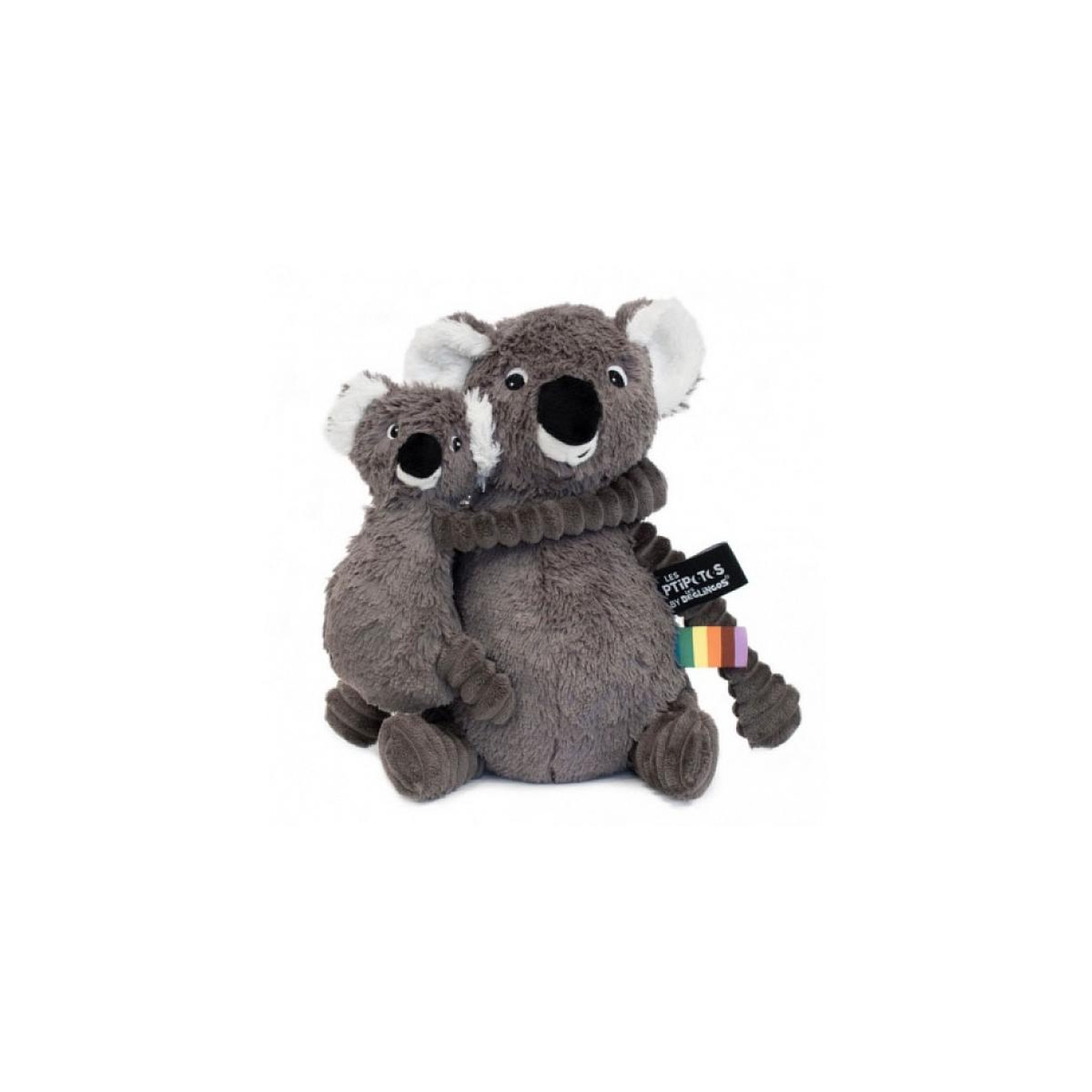 LES DEGLINGOS Trankilou Koala gris Maman/Bebe