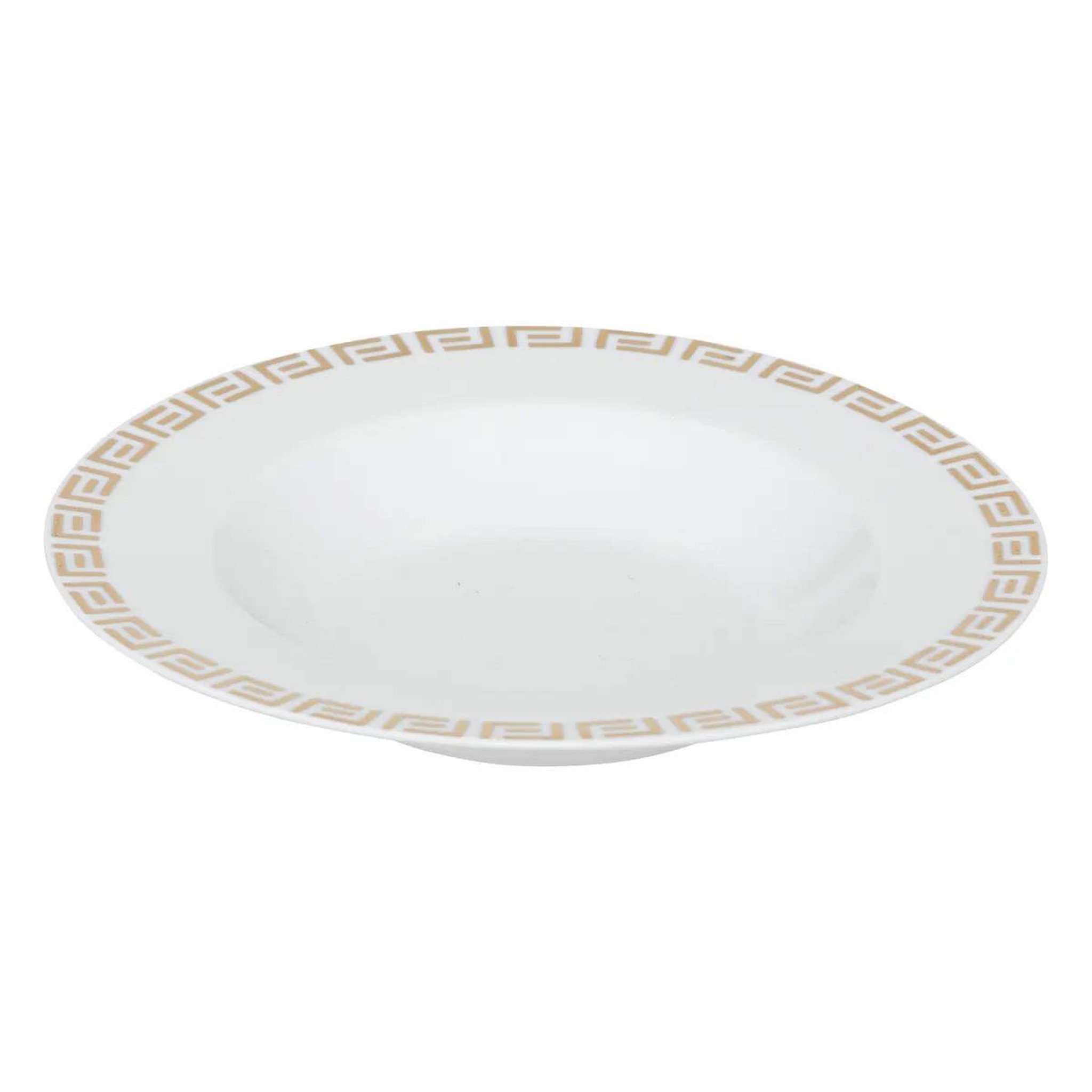 SECRET DE GOURMET Lot de 6 assiettes creuses  aya  22cm blanc