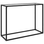 VIDAXL Table console Transparent 100x35x75 cm Verre trempe