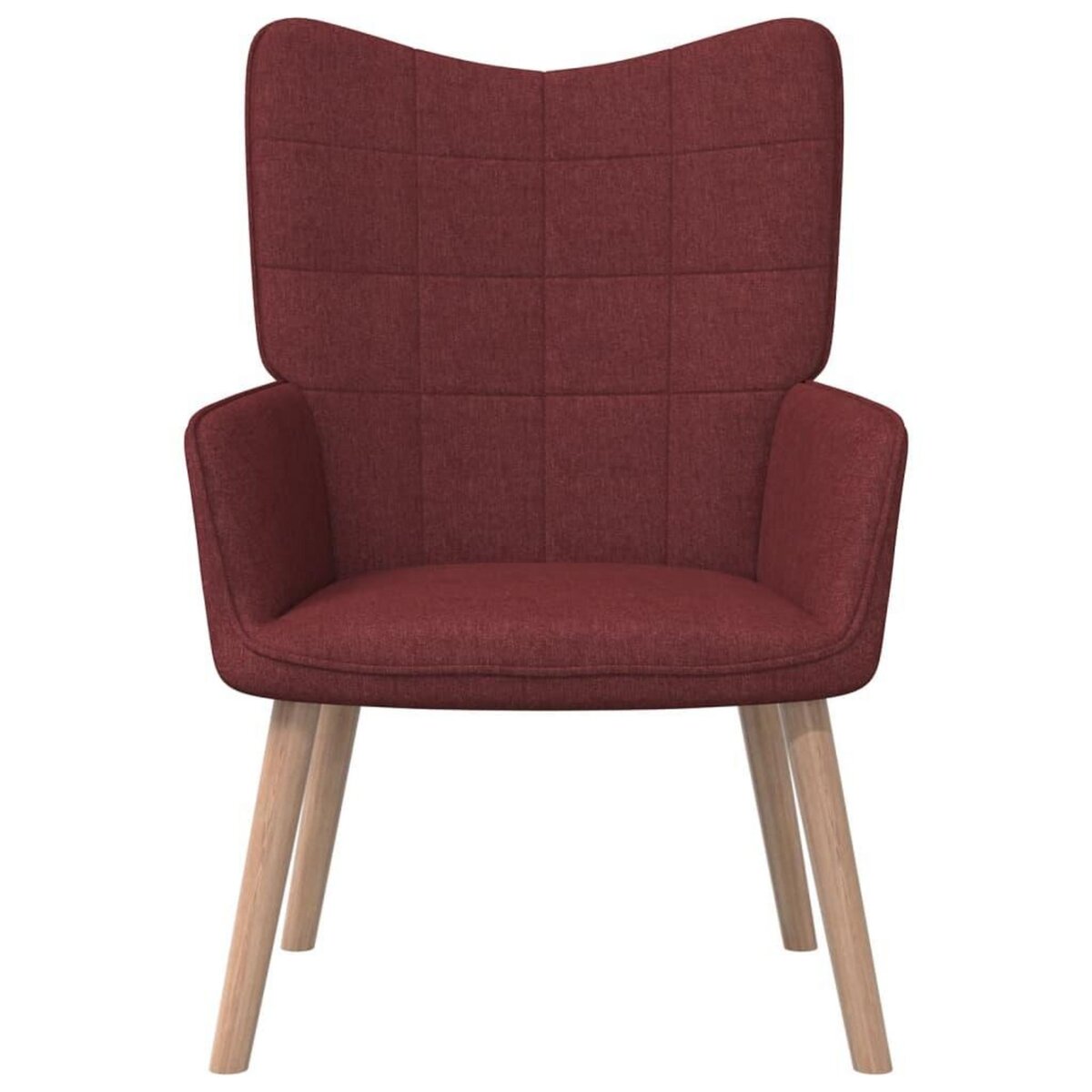 VIDAXL Chaise de relaxation Rouge bordeaux Tissu