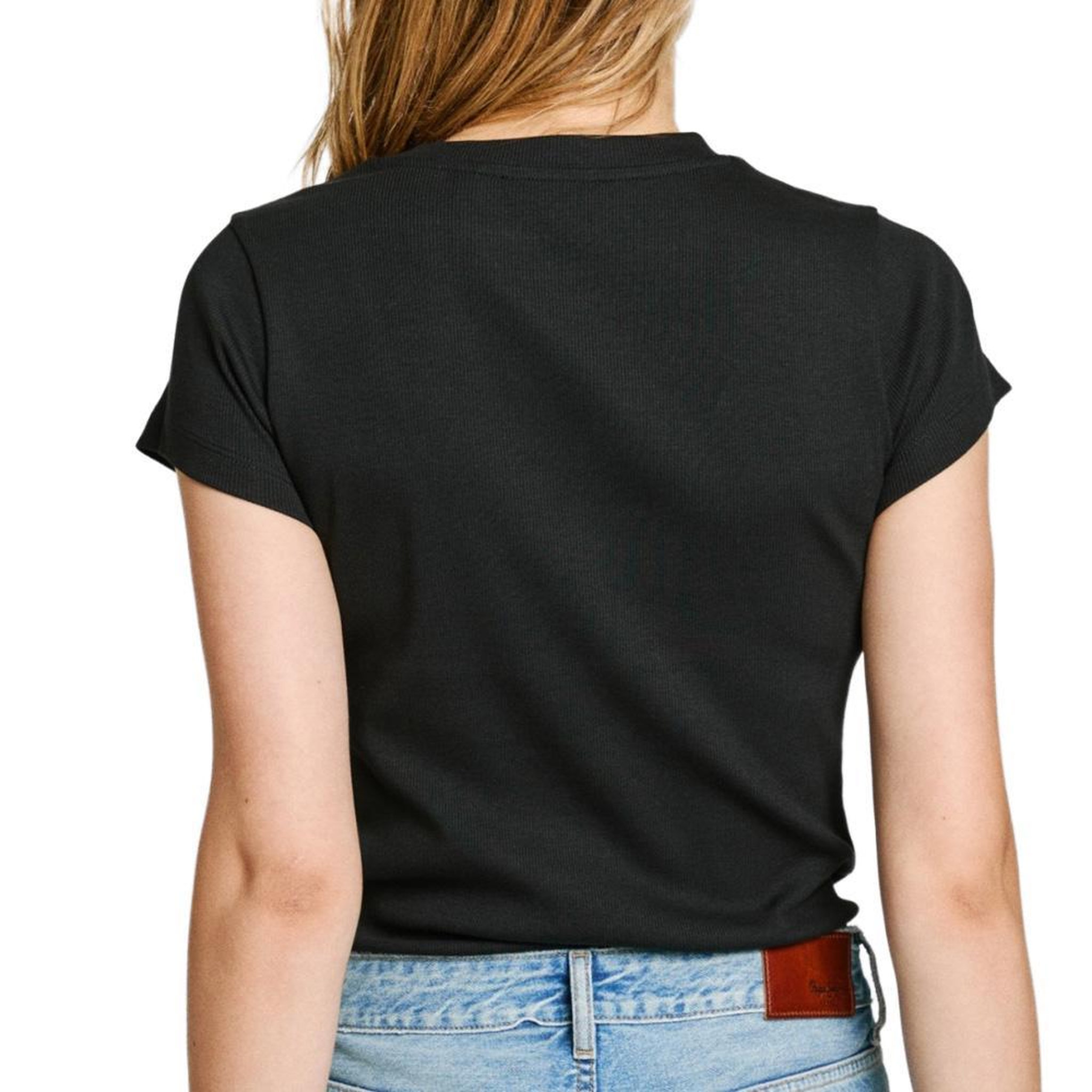 Voir la diapositive 2 : Pepe Jeans T-Shirt Noir Femme Pepe jeans PL506037