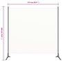 Voir la diapositive 4 : VIDAXL Cloison de separation blanc 175x180 cm tissu