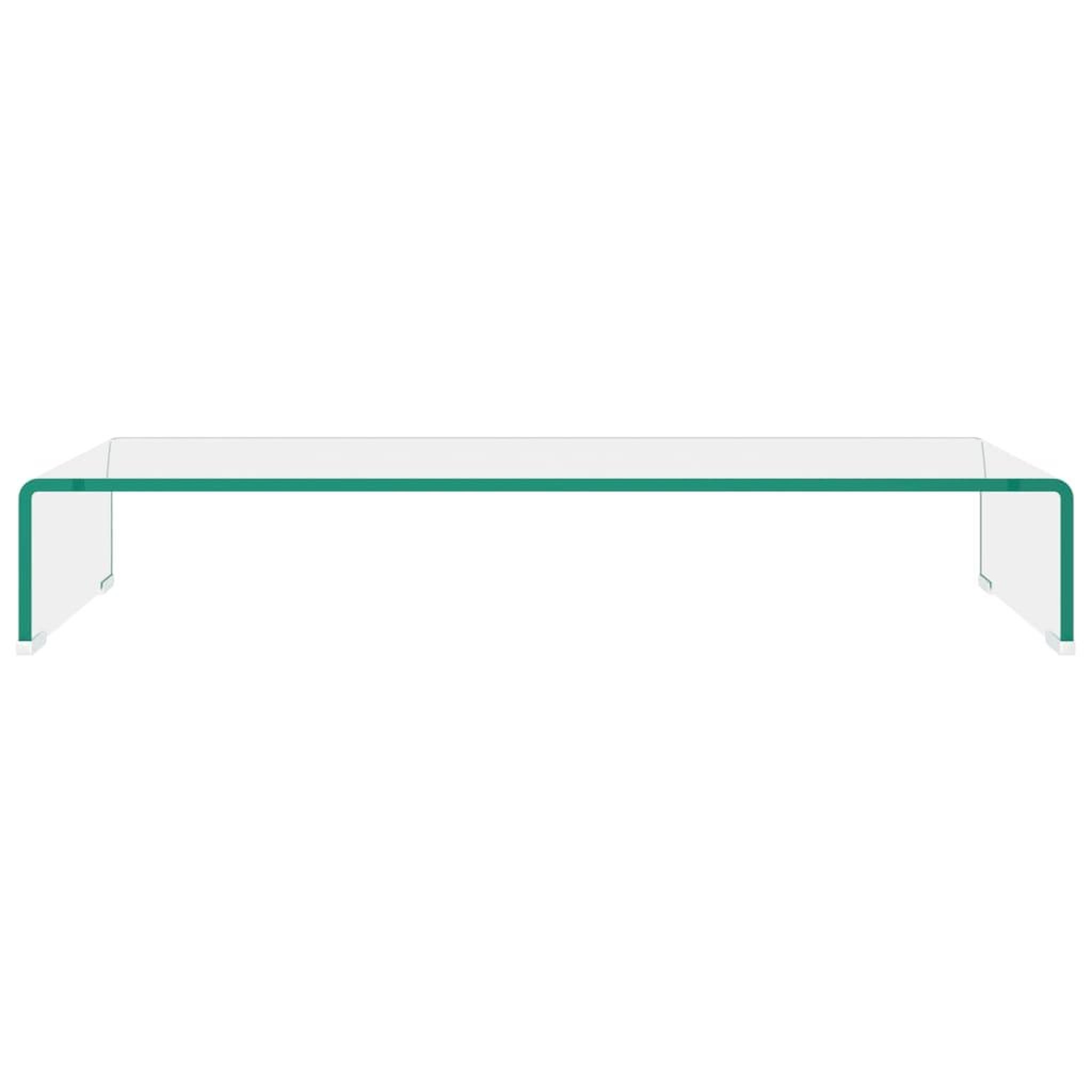 Voir la diapositive 3 : VIDAXL Meuble TV/pour moniteur 80x30x13 cm verre transparent