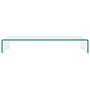 Voir la diapositive 3 : VIDAXL Meuble TV/pour moniteur 80x30x13 cm verre transparent