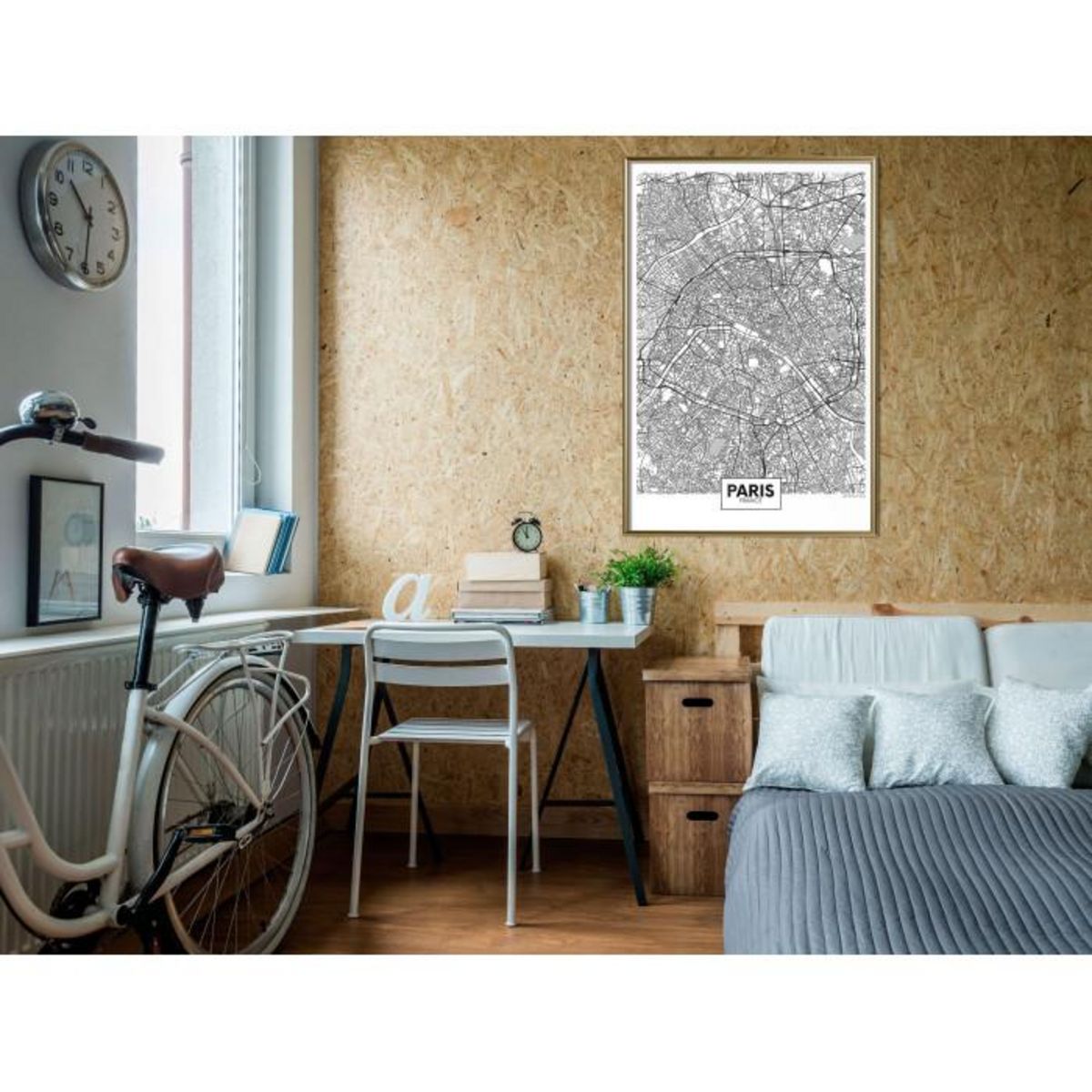 Paris Prix Affiche Murale Encadrée  City Map Paris