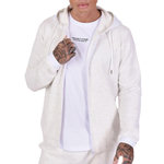 Project X Sweat Zippé Blanc Homme Project X Paris 2230164. Coloris disponibles : Blanc