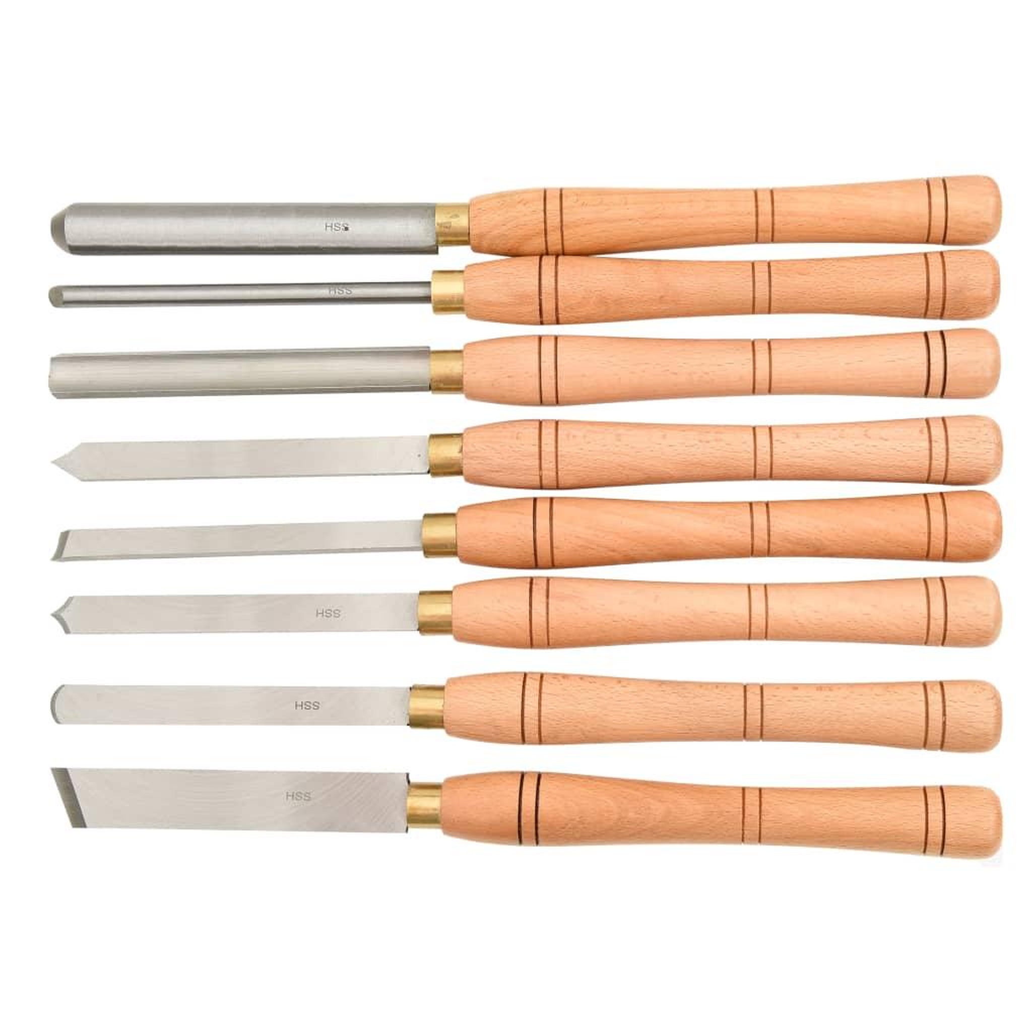 Voir la diapositive 5 : VIDAXL Jeu d'outils de tournage 8 pieces acier rapide