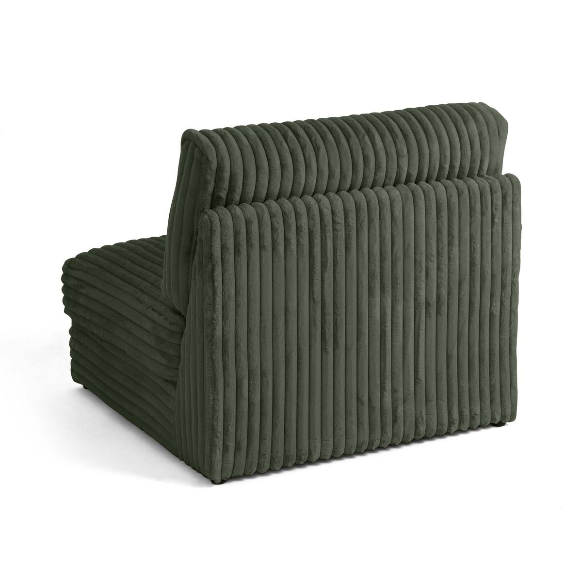 LISA DESIGN Jasper - module d'assise - en fausse fourrure côtelée