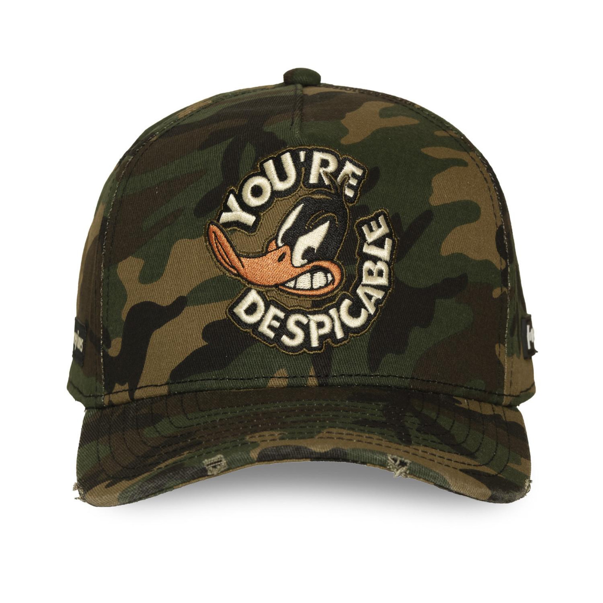 Voir la diapositive 2 : CAPSLAB Casquette trucker premium broderie effet usé looney tunes despicable