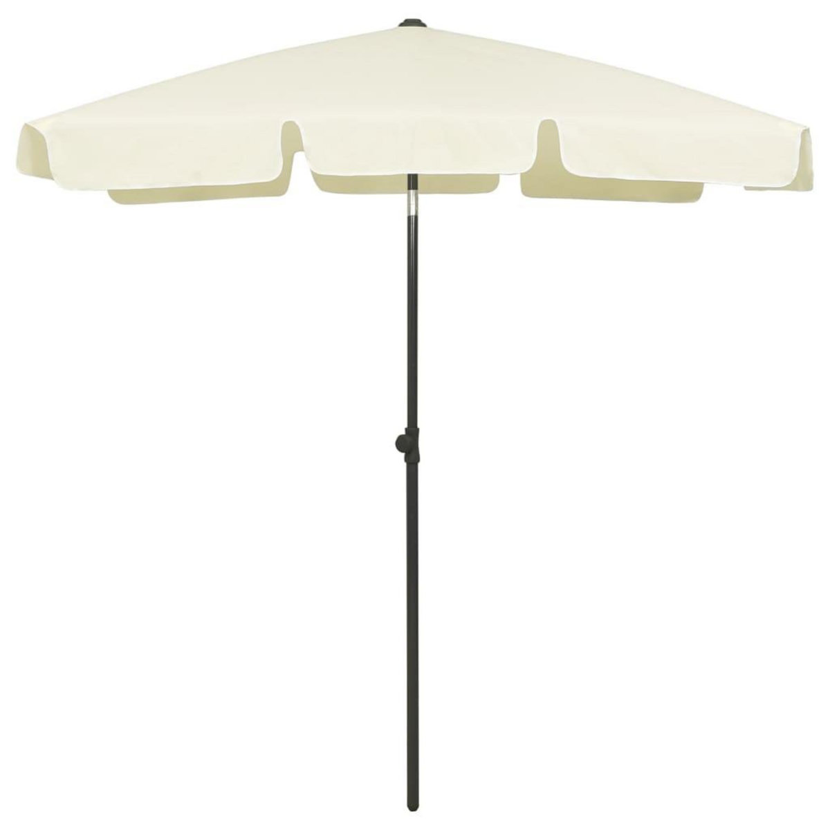 VIDAXL Parasol de plage jaune sable 180x120 cm