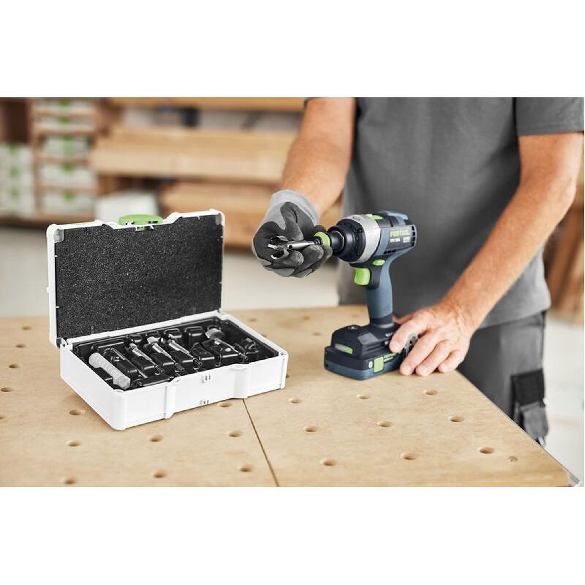 Voir la diapositive 3 : FESTOOL Kit de forets FORSTNER SYS3 S 76 FB CE SORT 5 FESTOOL 578110