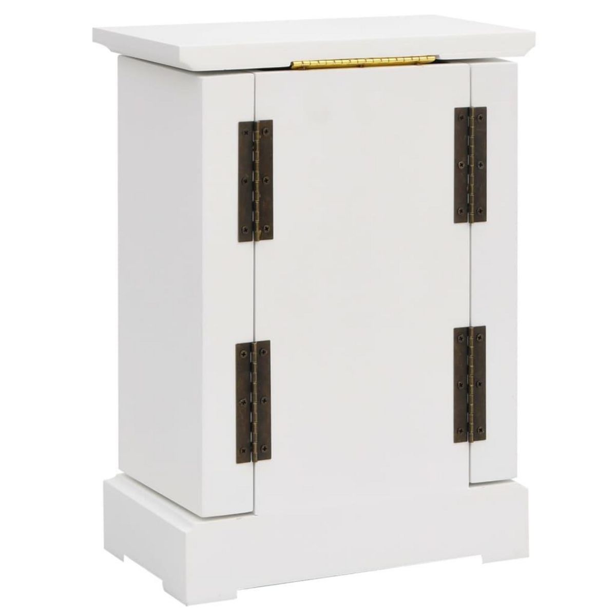 VIDAXL Boîte a bijoux avec miroir MDF 25 x 13,5 x 34 cm