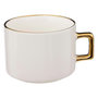 Voir la diapositive 4 : SECRET DE GOURMET Lot de 4 Mugs sur Rack  Etoiles  17cl Blanc & Bleu