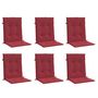 Voir la diapositive 3 : VIDAXL Coussins de chaise de jardin a dossier bas lot de 6