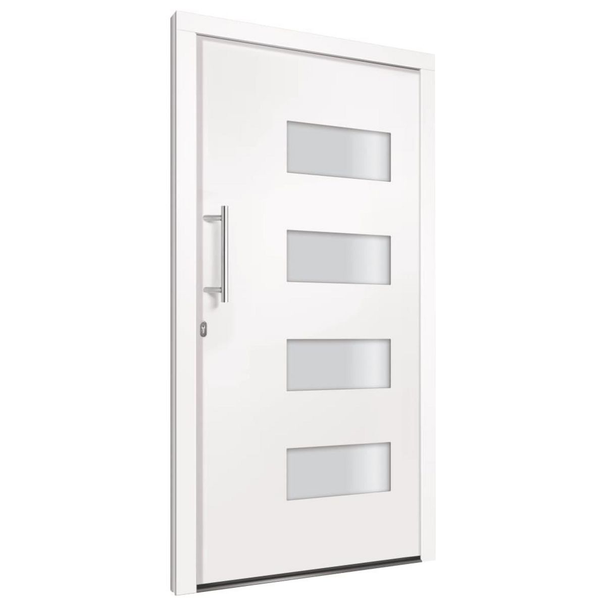 VIDAXL Porte d'entree Aluminium et PVC Blanc 110x210 cm