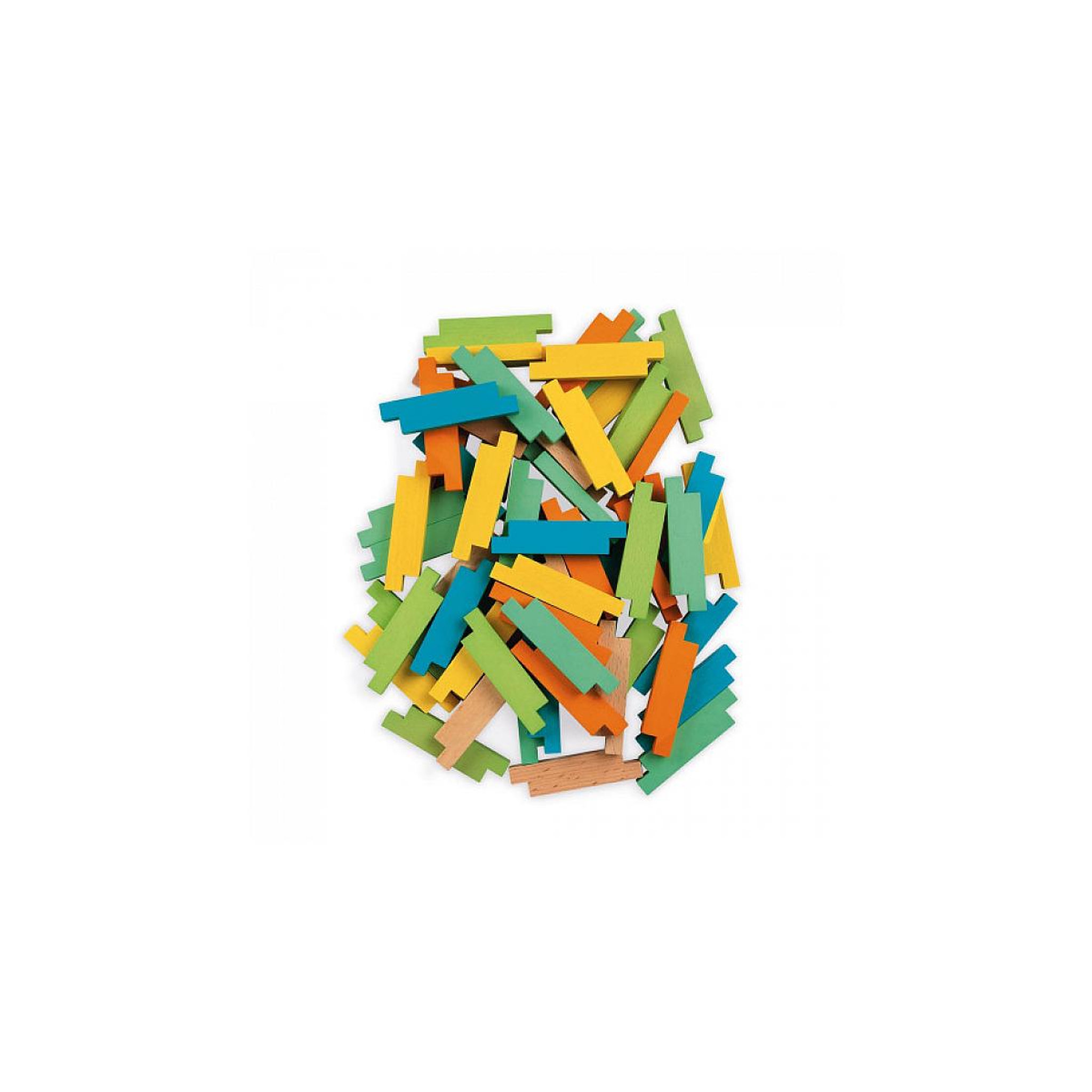 Voir la diapositive 2 : Juratoys-Janod Set de construction 60 pcs