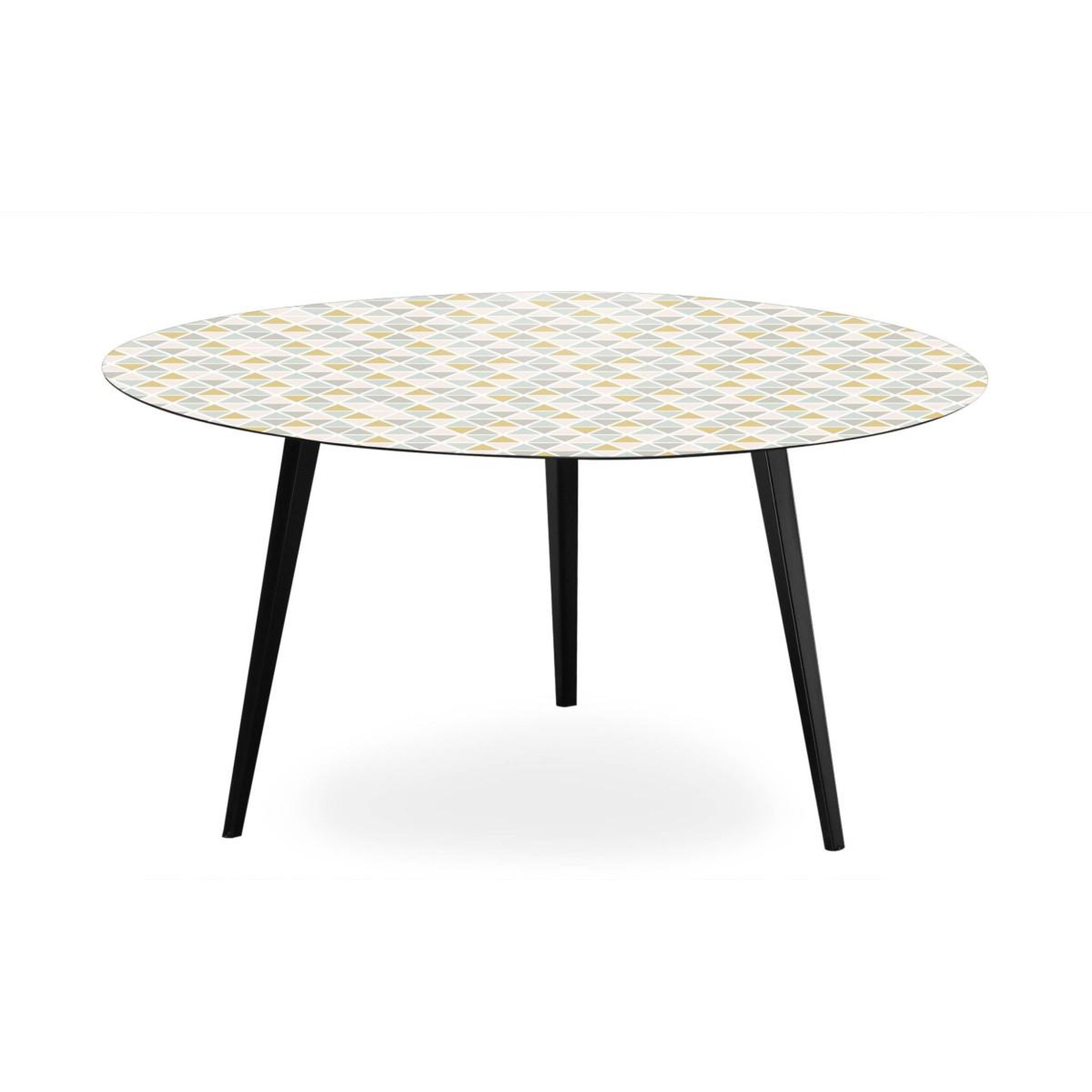 Voir la diapositive 4 : Paris Prix Table basse 2 covers  scandinave  90cm noir