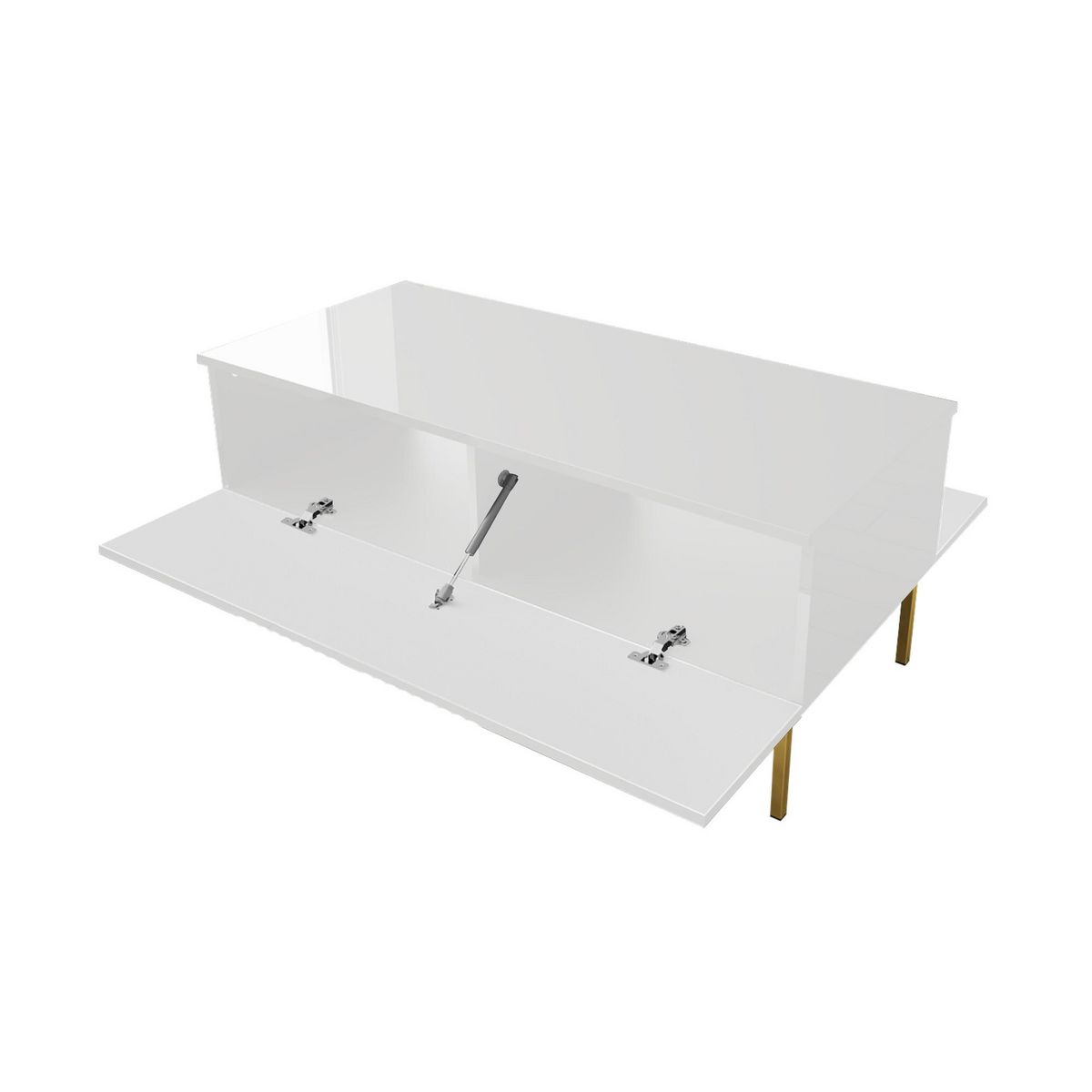 BEST MOBILIER Celeste - table basse - 2 portes - 120 cm