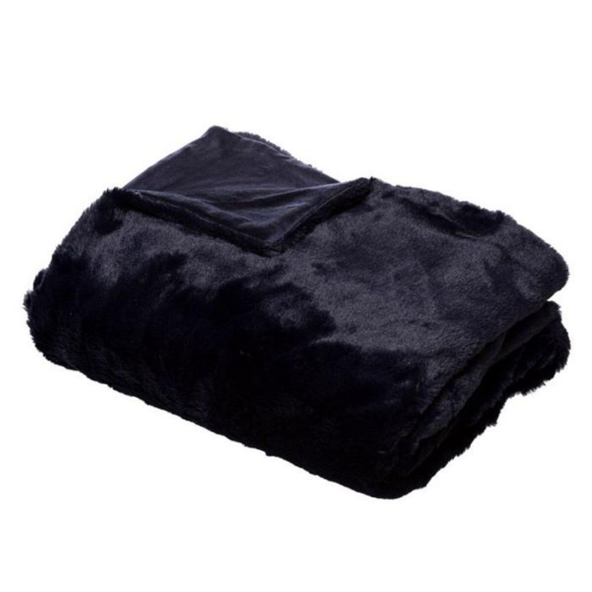 FEERIC LIGHT & CHRISTMAS Plaid Imitation Fourrure  Grand Hôtel  125x150cm Bleu