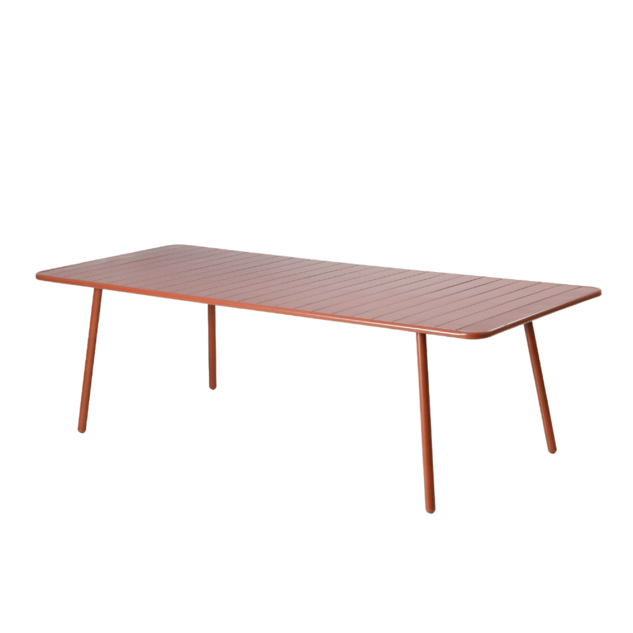 CONCEPT USINE Table de jardin 10-12 places 234cm terracotta BERGAME