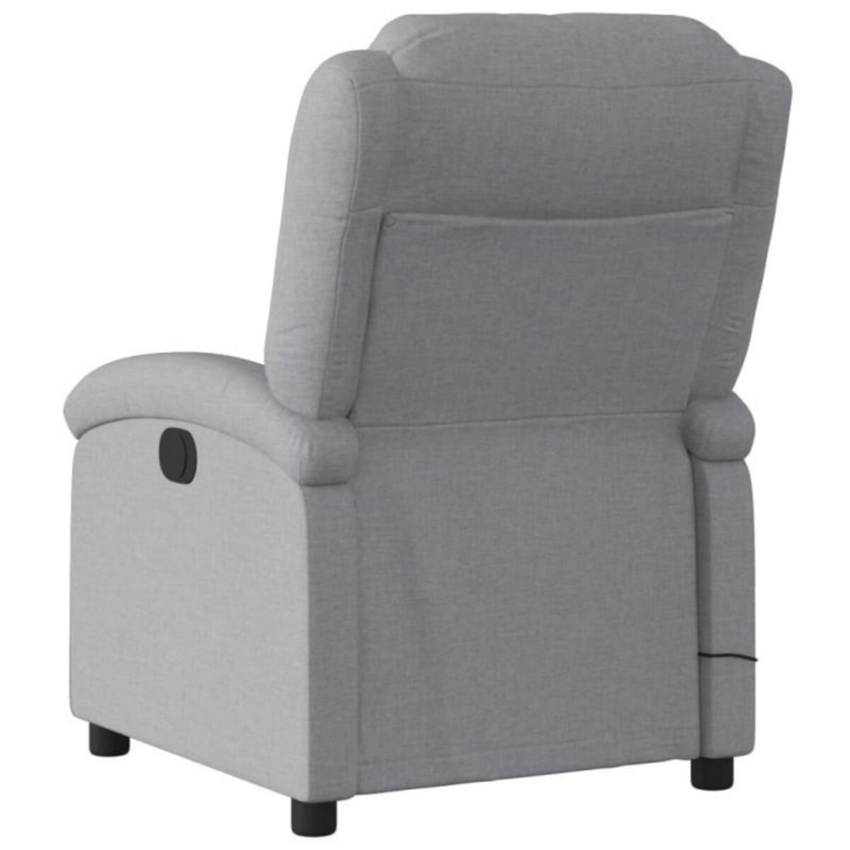 VIDAXL Fauteuil de massage inclinable Gris clair Tissu