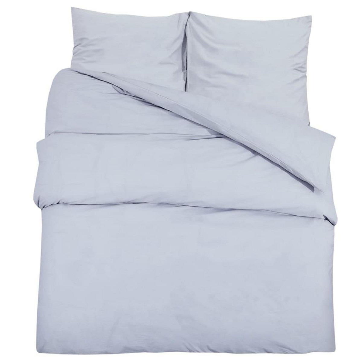 VIDAXL Ensemble de housse de couette Gris 200x200 cm Coton