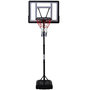 Voir la diapositive 1 : HOMCOM Panier de basketball sur pied - H. réglable 203-258 cm - roulettes, base de lestage - noir