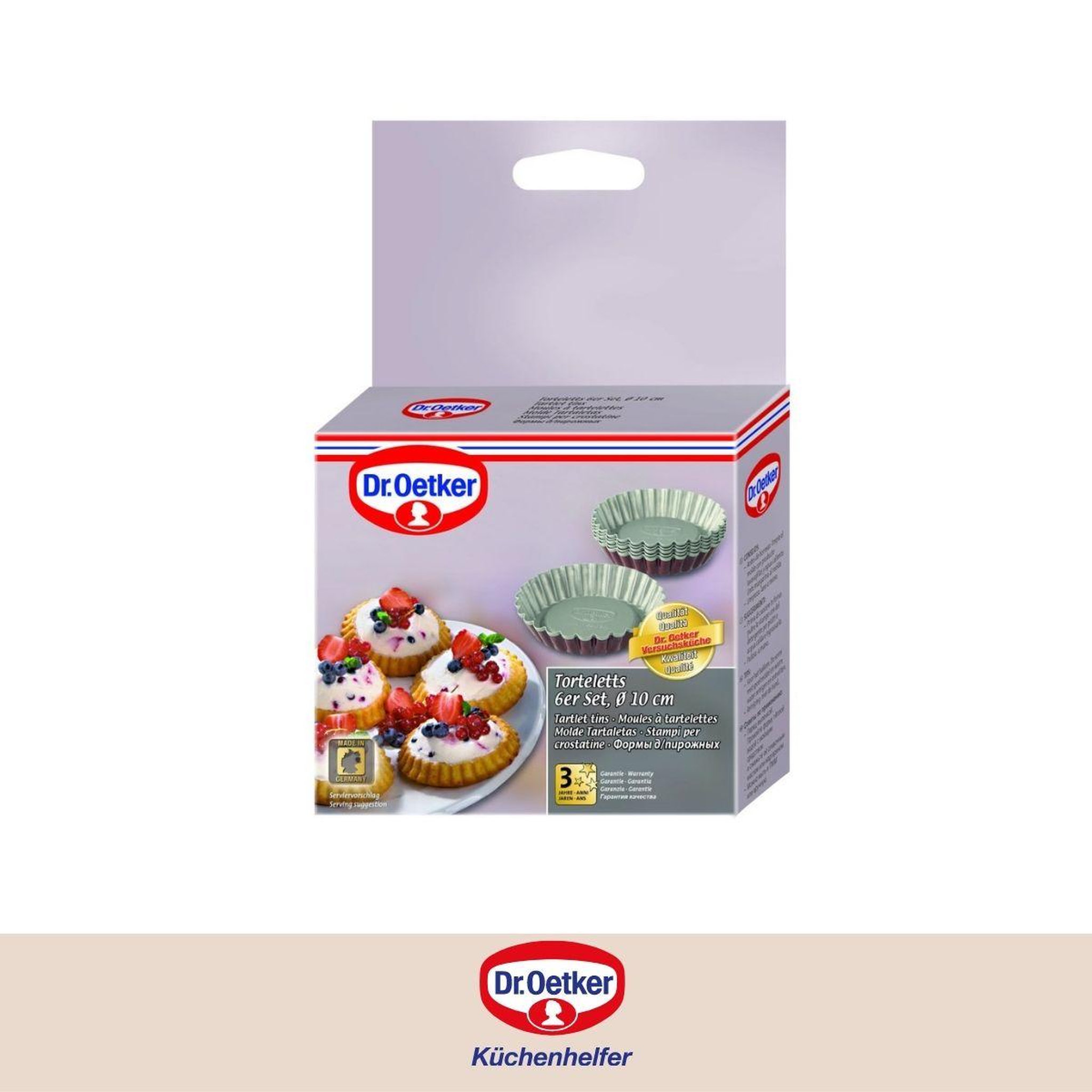 Voir la diapositive 6 : DR.OETKER Lot de 6 moules à tartelettes 10 cm dr. Oetker baker edition