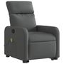 Voir la diapositive 4 : VIDAXL Fauteuil de massage inclinable Gris fonce Tissu