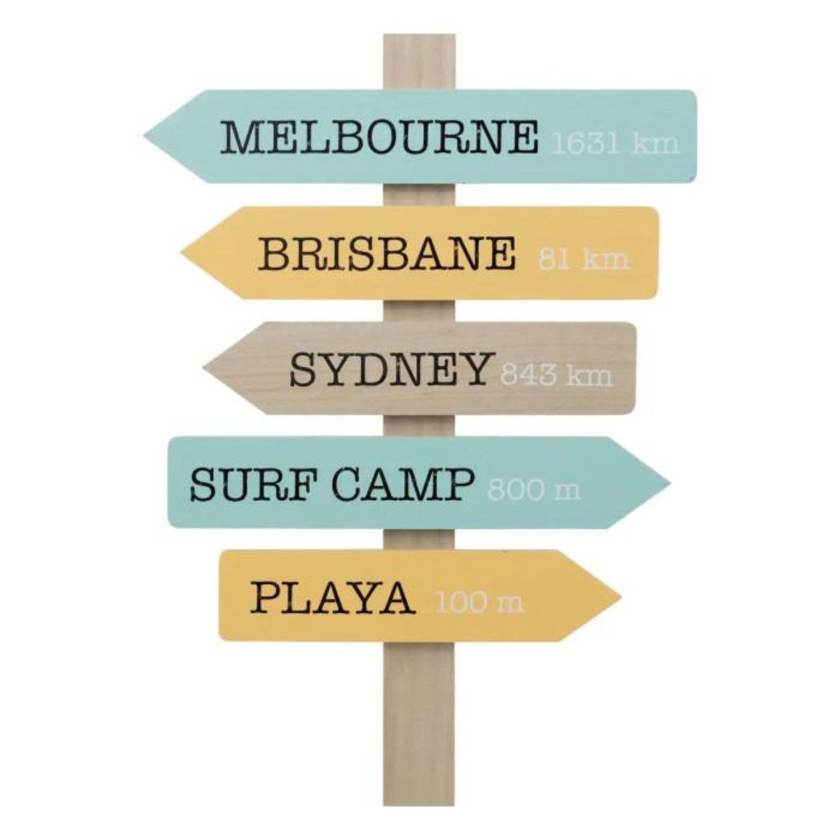 Atmosphera Kids Décoration Murale Panneaux  Australie  54cm Multicolore