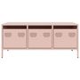 Voir la diapositive 4 : VIDAXL Table basse rose 101,5x50x43,5 cm acier lamine a froid