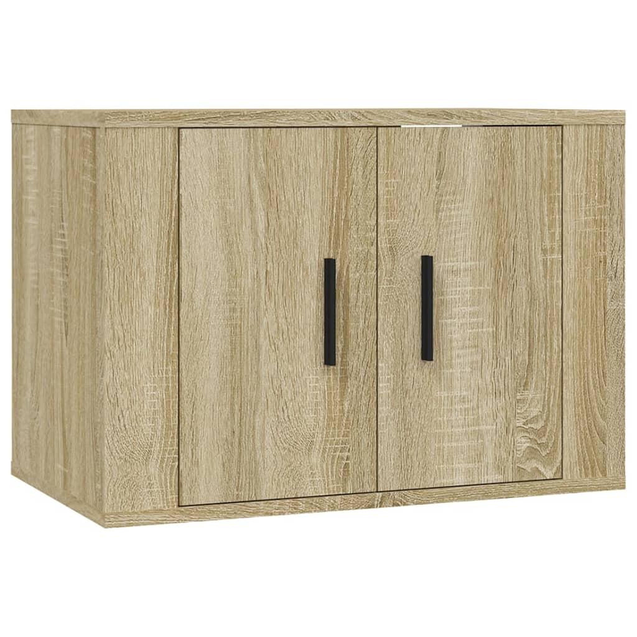 Voir la diapositive 4 : VIDAXL Meubles TV muraux 3 pcs chene sonoma 57x34,5x40 cm