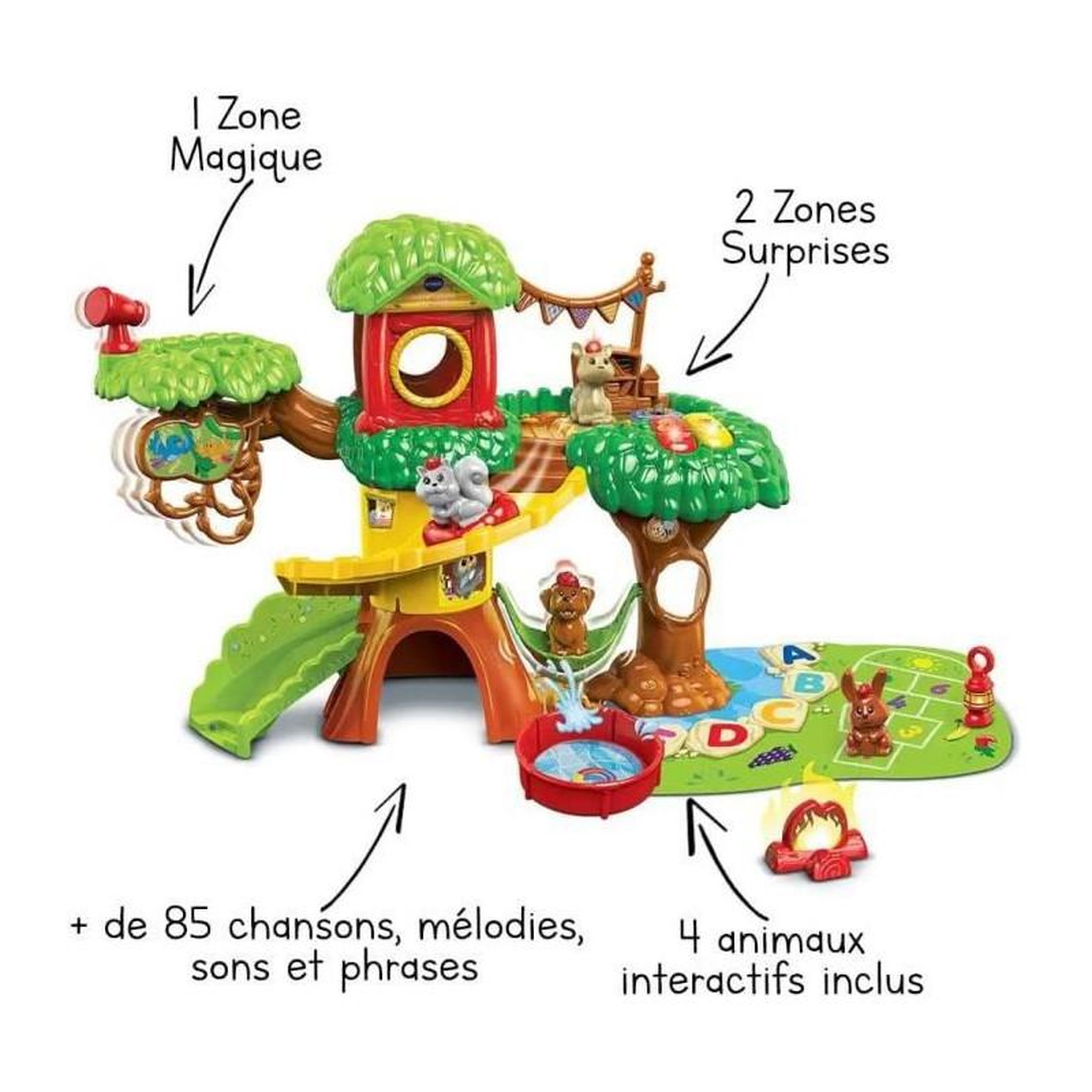 Voir la diapositive 2 : VTECH Jeu d éveil Vtech Tut Tut Animo Arbre cabane interactif
