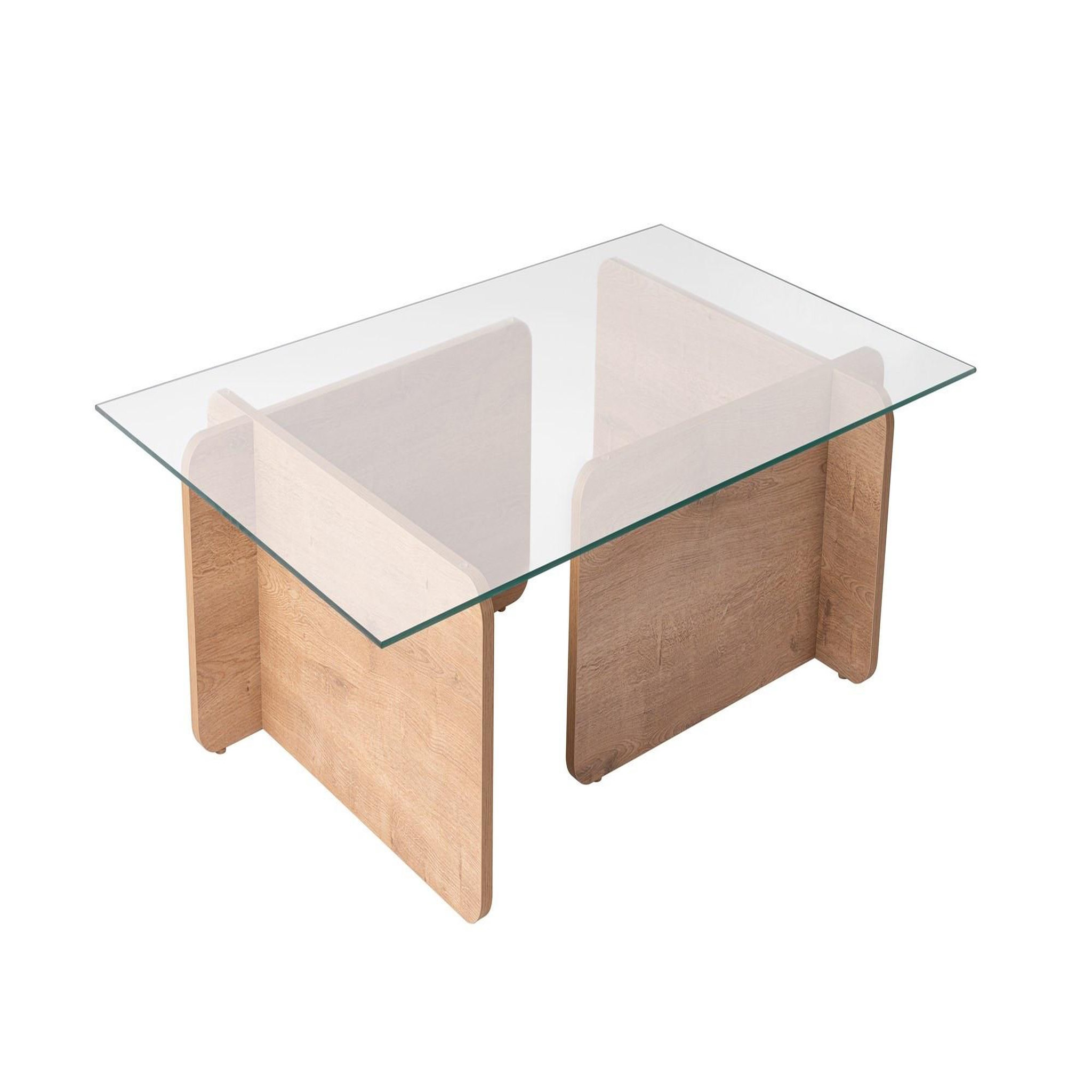 Habitat et Jardin Table basse en bois  flavio  - 105 x 65 x 30 cm - chêne