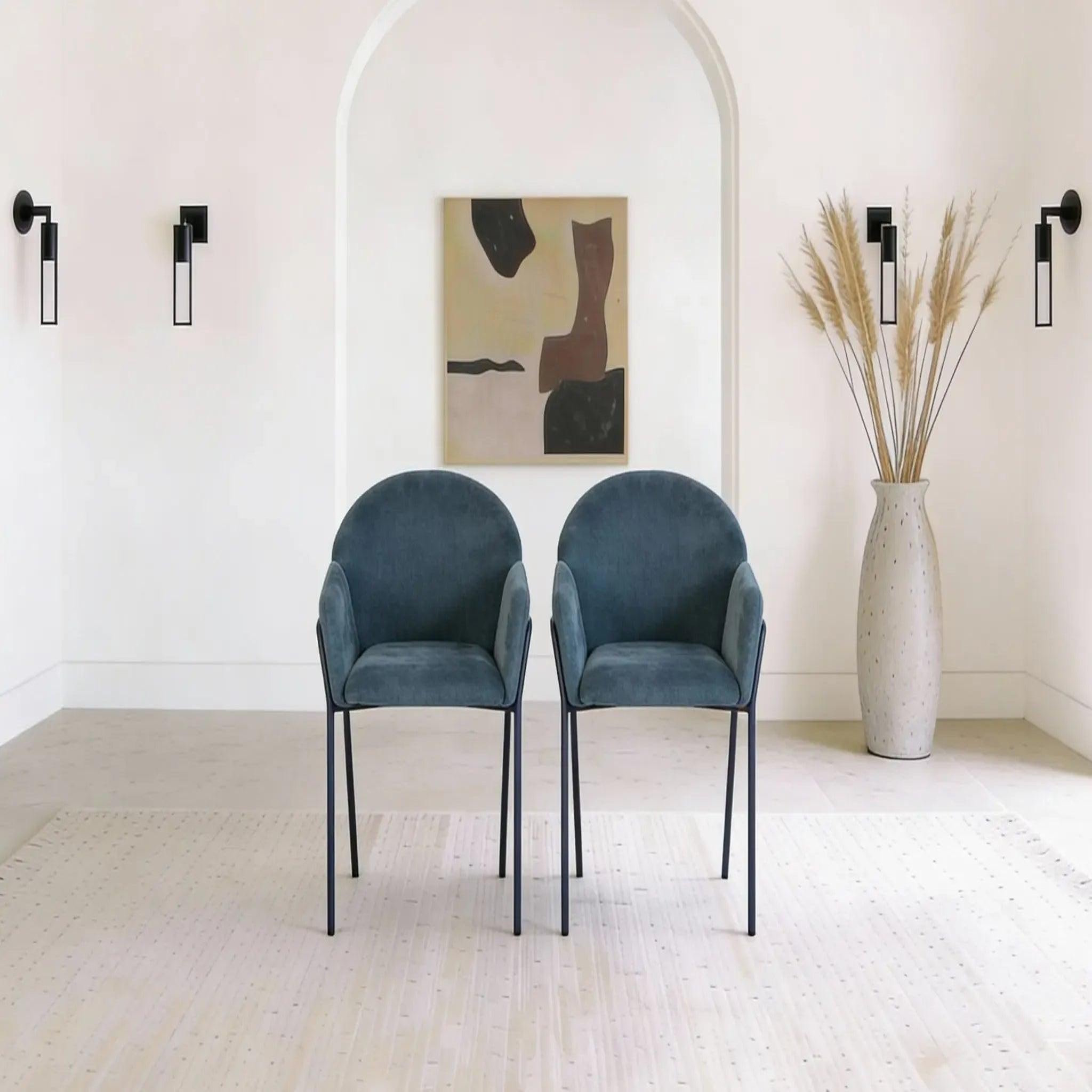 Voir la diapositive 2 : CASANOVA PARIS Naya - lot de 2 chaises tissu