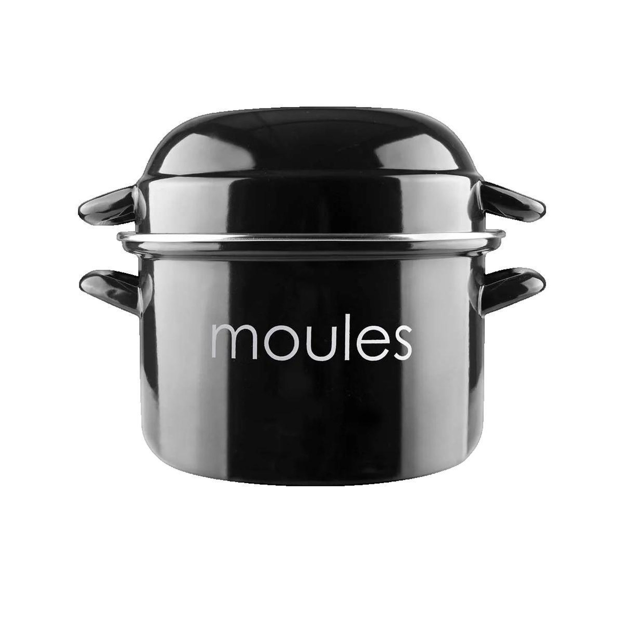 IBILI Marmite à moules Ibili Classique acier émaillé noir vitrifié