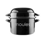 IBILI Marmite à moules Ibili Classique acier émaillé noir vitrifié