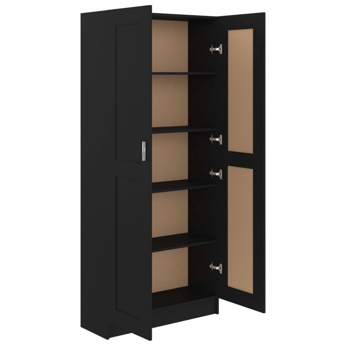 VIDAXL Bibliotheque Noir 82,5x30,5x185,5 cm Bois d'ingenierie