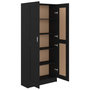 Voir la diapositive 4 : VIDAXL Bibliotheque Noir 82,5x30,5x185,5 cm Bois d'ingenierie