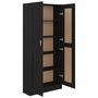 Voir la diapositive 4 : VIDAXL Bibliotheque Noir 82,5x30,5x185,5 cm Bois d'ingenierie