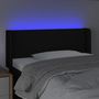 Voir la diapositive 4 : VIDAXL Tete de lit a LED Noir 83x16x78/88 cm Tissu