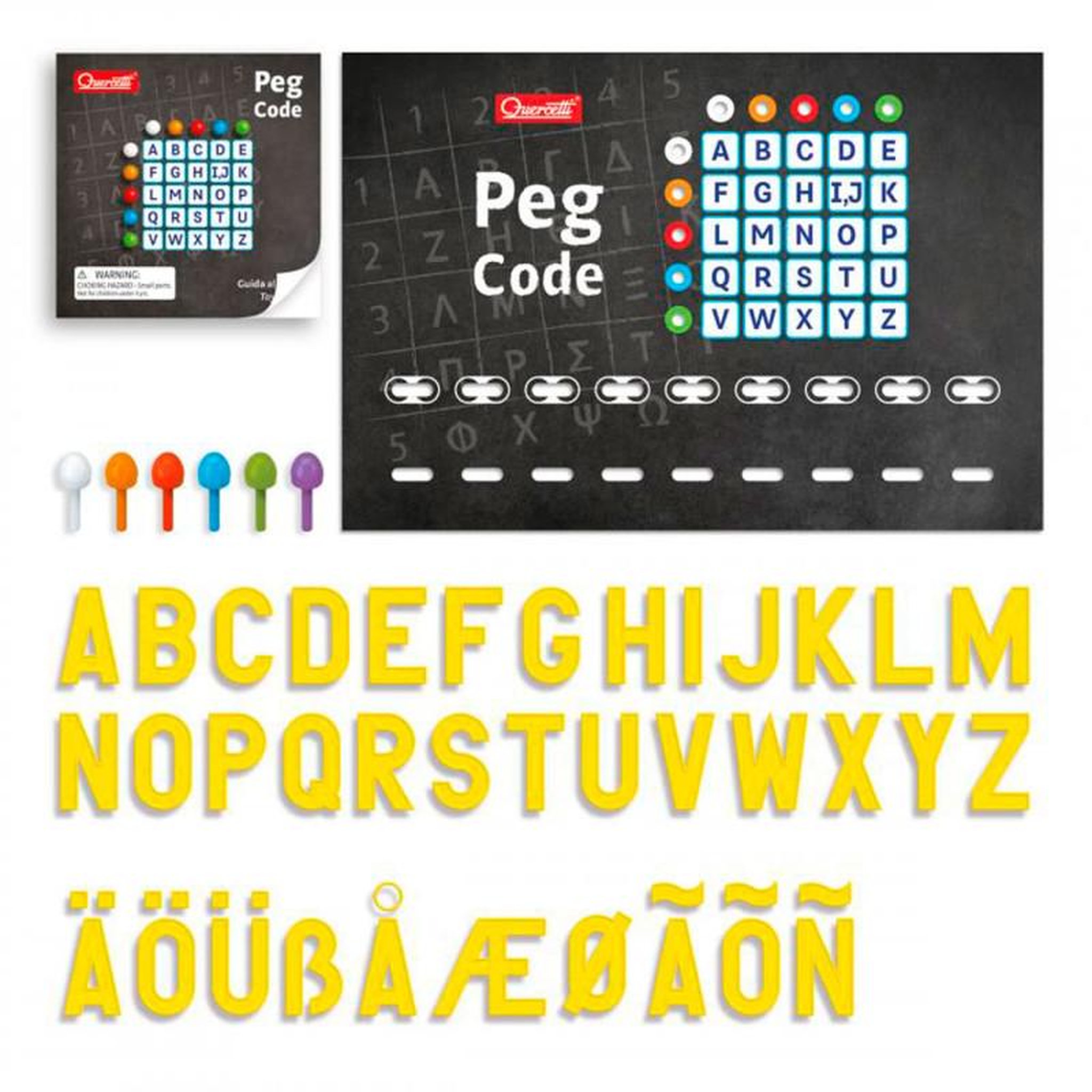 Voir la diapositive 3 : Quercetti Quercetti Peg Code Board