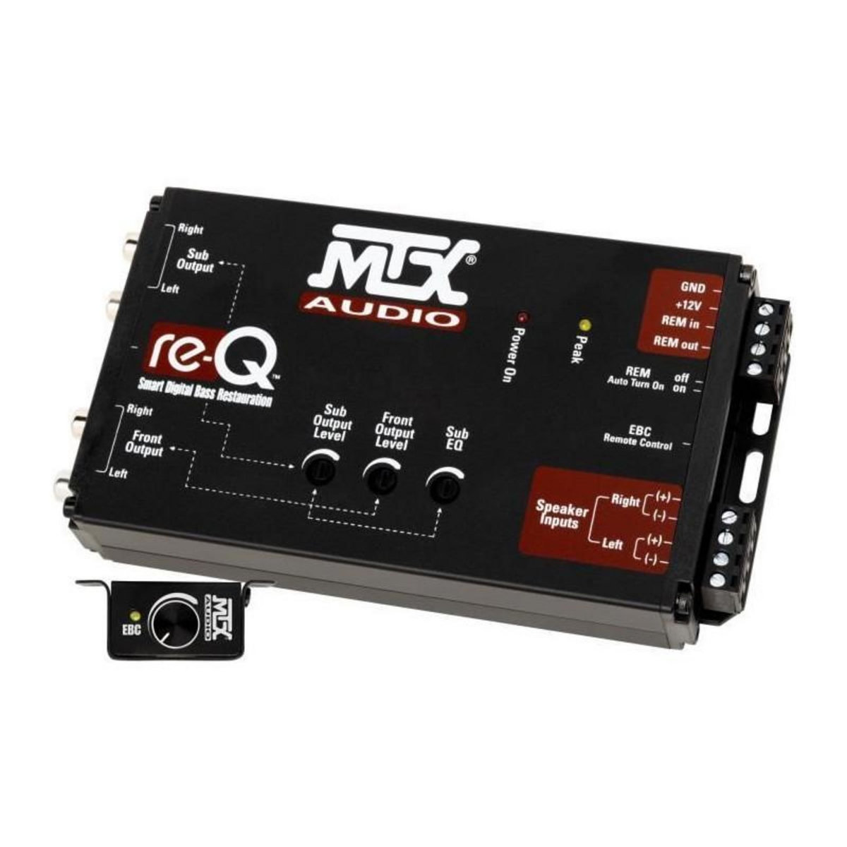 MTX AUDIO Processeur haut de gamme entrées haut-niveau vers sorties RCA - MTX AUDIO - re-Q
