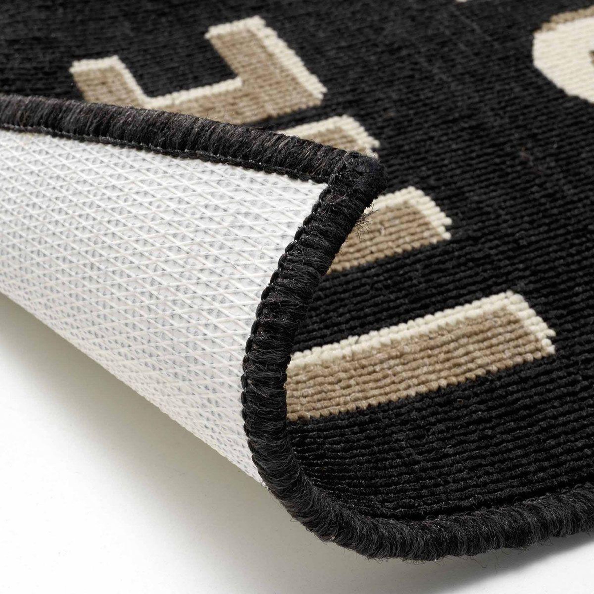 Voir la diapositive 3 : Douceur d'Intérieur Tapis de cuisine  breakfast  50x80cm noir