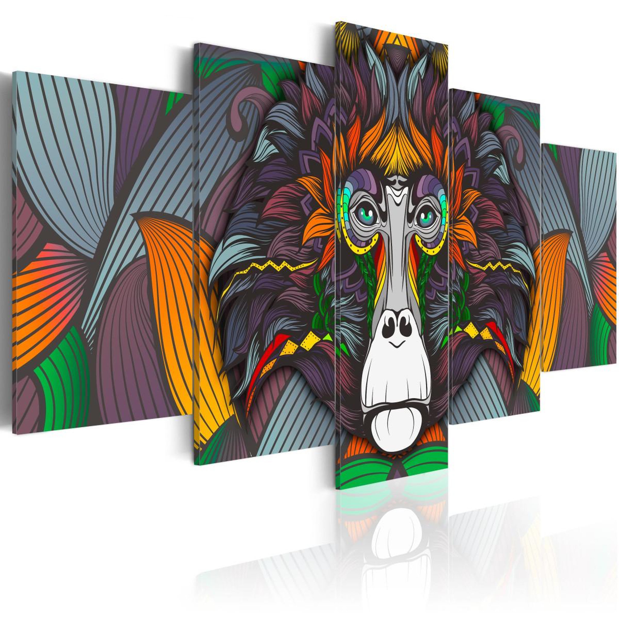 Paris Prix Tableau imprimé  philosopher of the jungle. Coloris disponibles : Multicolore