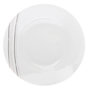 Voir la diapositive 1 : SECRET DE GOURMET Lot de 6 Assiettes Creuse  Lignes  20cm Blanc