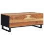 Voir la diapositive 5 : VIDAXL Table basse 100x54x40 cm bois d'acacia solide et d'ingenierie