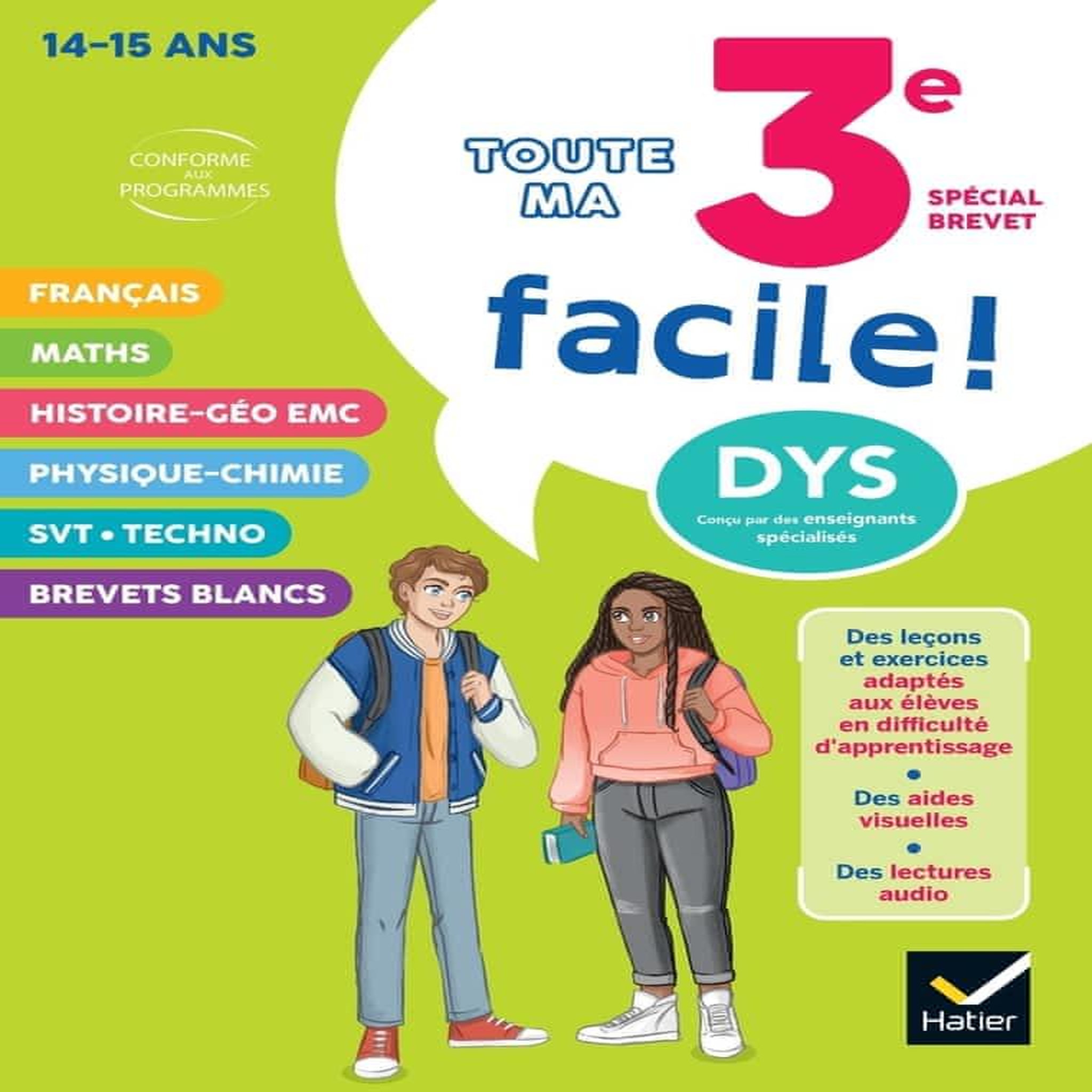 TOUTE MA 3E FACILE ! SPECIAL BREVET [ADAPTE AUX DYS], Babonneau Xavier